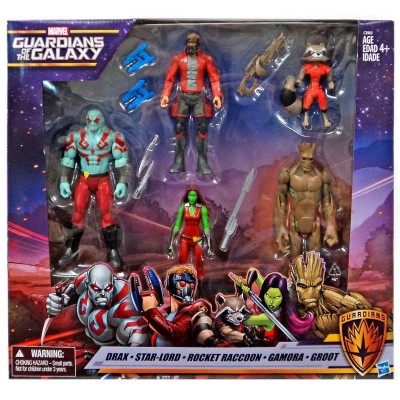 Marvel Guardians of the Galaxy - Drax, Star-Lord, Rocket Raccoon, Gamora, Groot   